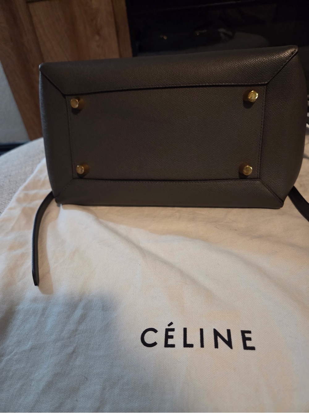 Celine leather mini belt bag gray - Picture 4 of 14